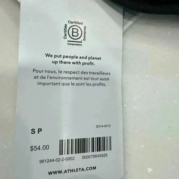 Athleta Malibu Bikini Top black best for D-DD cups sz SP NWT - Picture 10 of 10